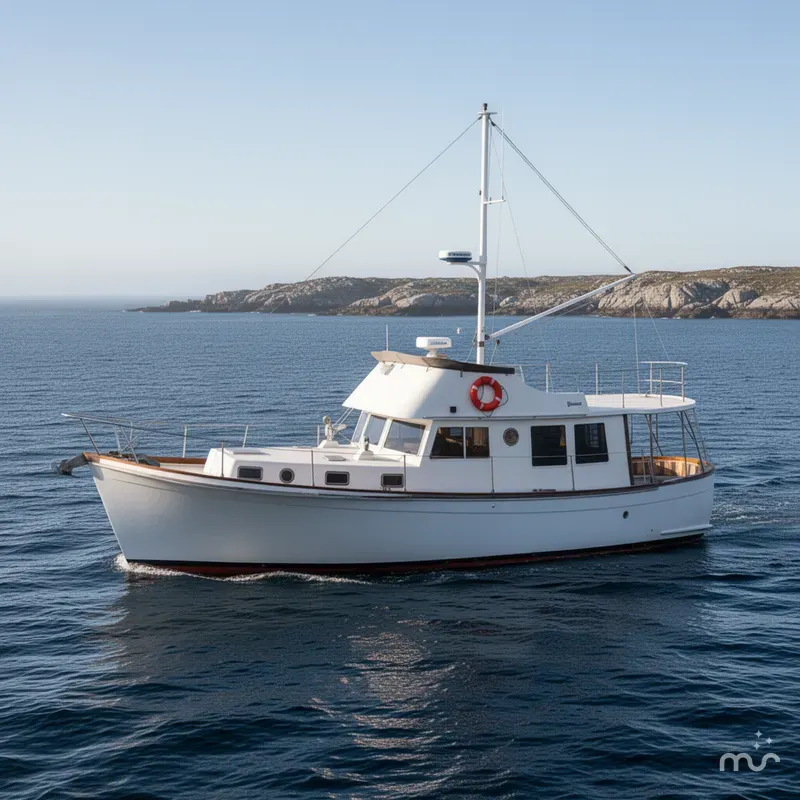Slide: The Image of Willard Pilot House Trawler 1981 - 2