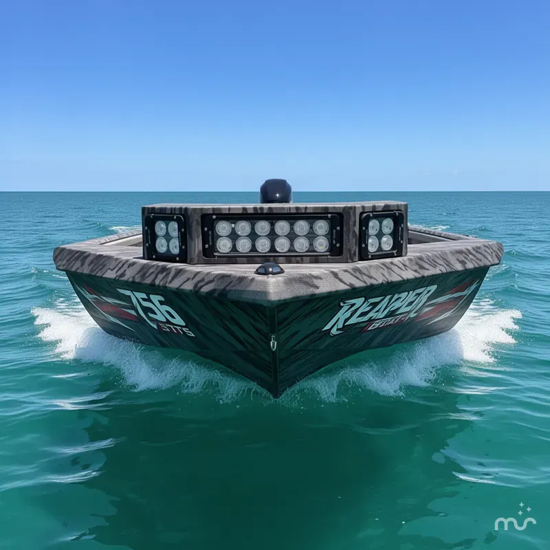 Slide: The Image of Reaper Boats 756 756 STEP TRANSOM 2025 - 1