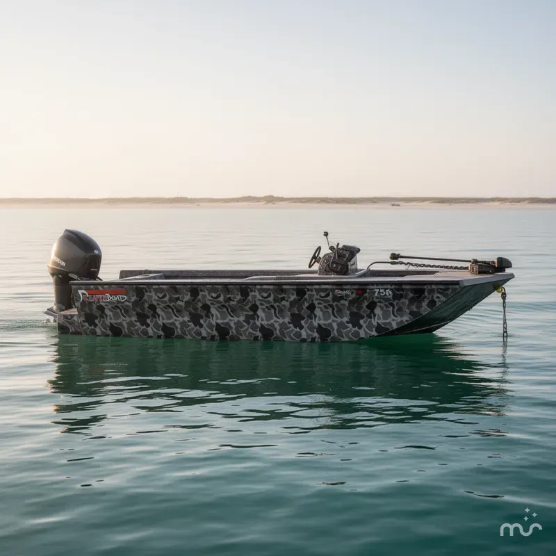 Slide: The Image of Reaper Boats 756 756 STEP TRANSOM 2025 - 2