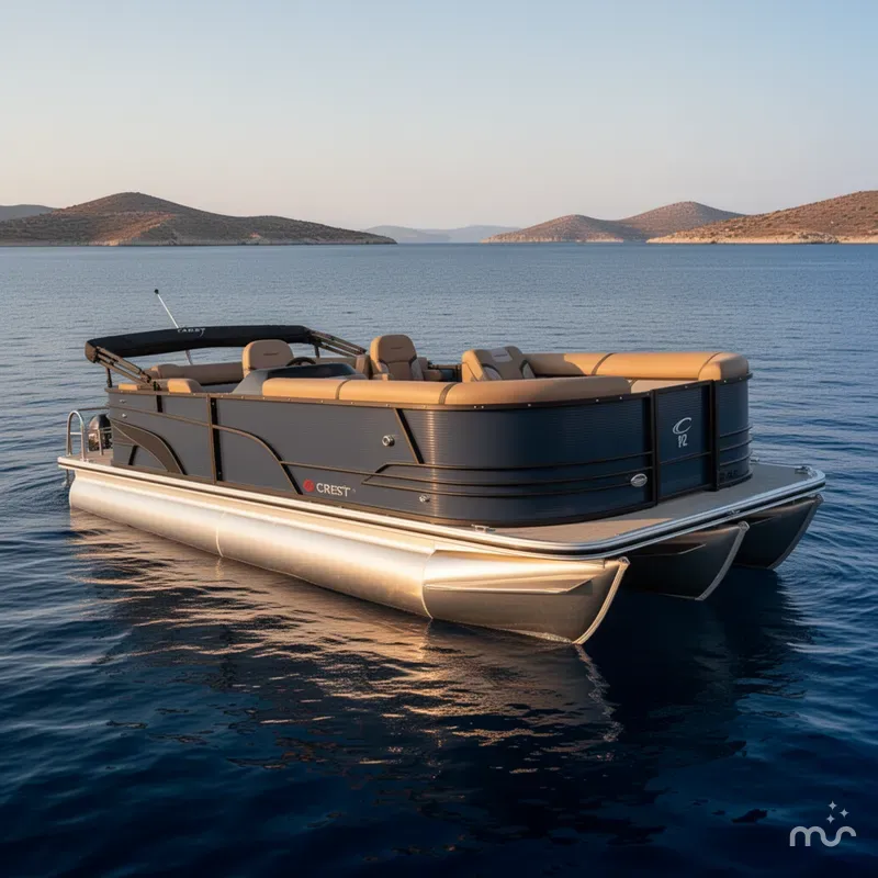 Slide: The Image of Crest Classic 240 SLC Tritoon 2025 - 2