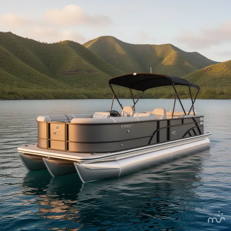 Slide: The Image of Crest Classic 240 SLRC Tritoon 2025 - 2
