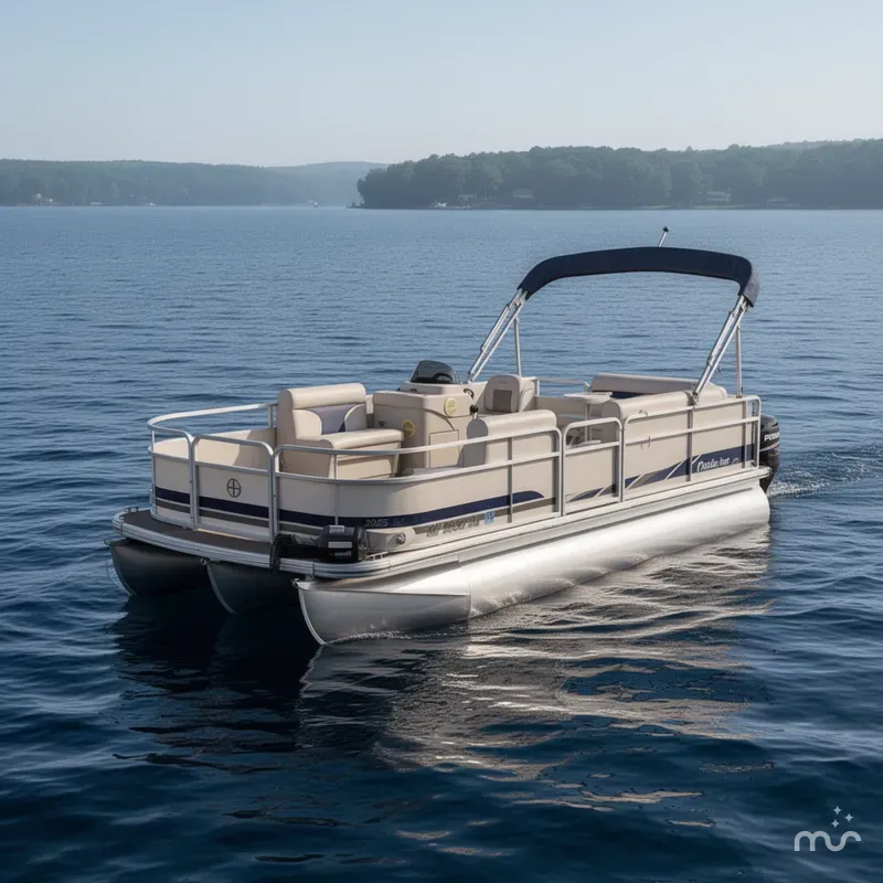 Slide: The Image of Premier Leisure 2025 Island Pontoon 2008 - 2
