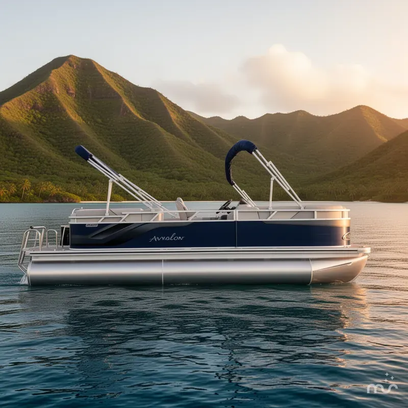 Slide: The Image of Avalon 21' Venture Platinum Quad Lounge w/ 150HP Mercury!! 2026 - 2