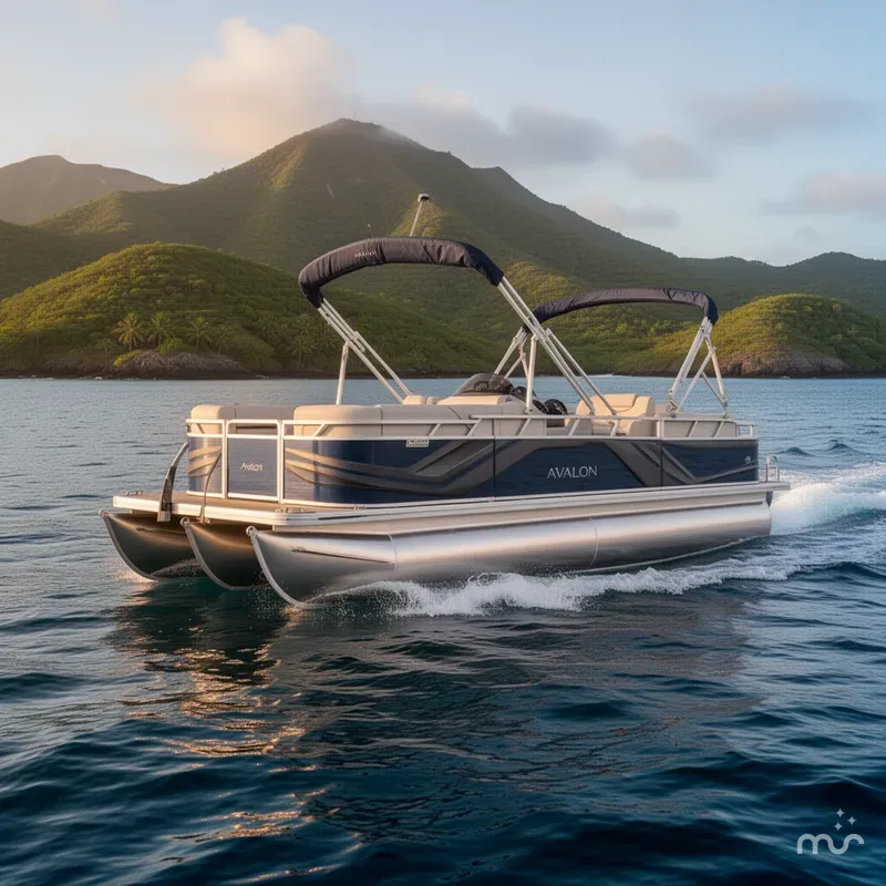 Slide: The Image of Avalon 21' Venture Platinum Quad Lounge w/ 150HP Mercury!! 2026 - 4