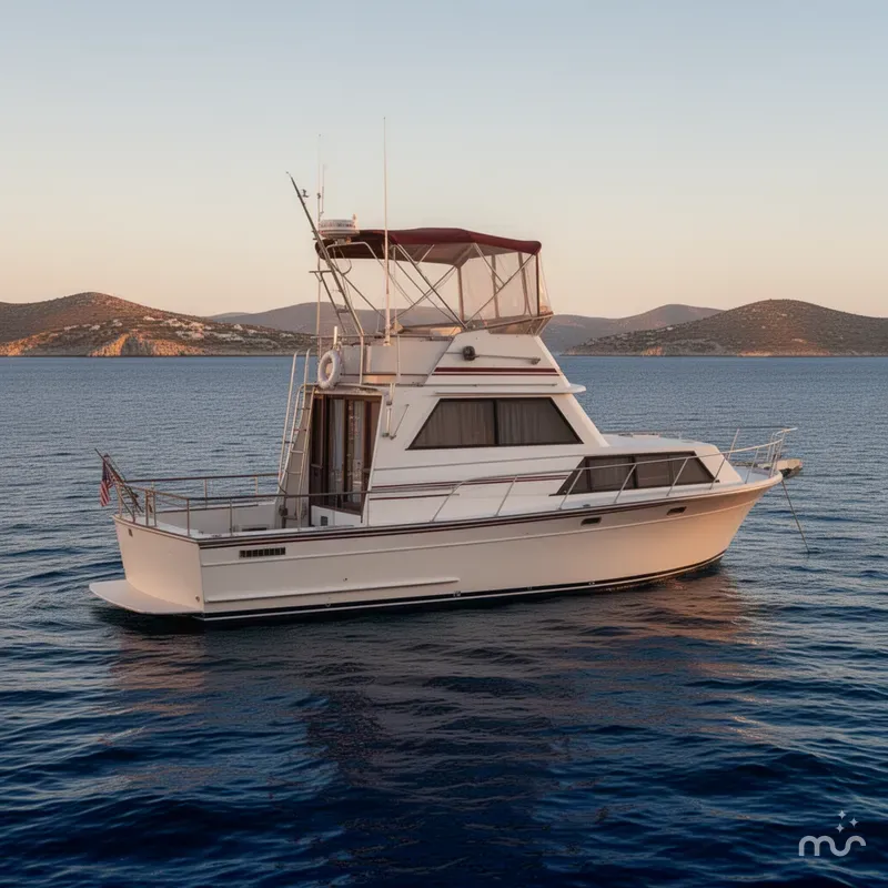Slide: The Image of Marinette 32 Sedan Flybridge 1989 - 2
