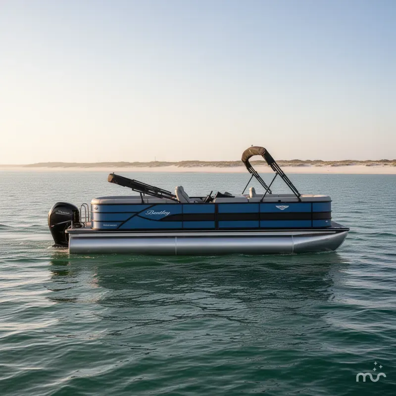 Slide: The Image of Bentley Pontoons Legacy 243 Navigator 2025 - 2