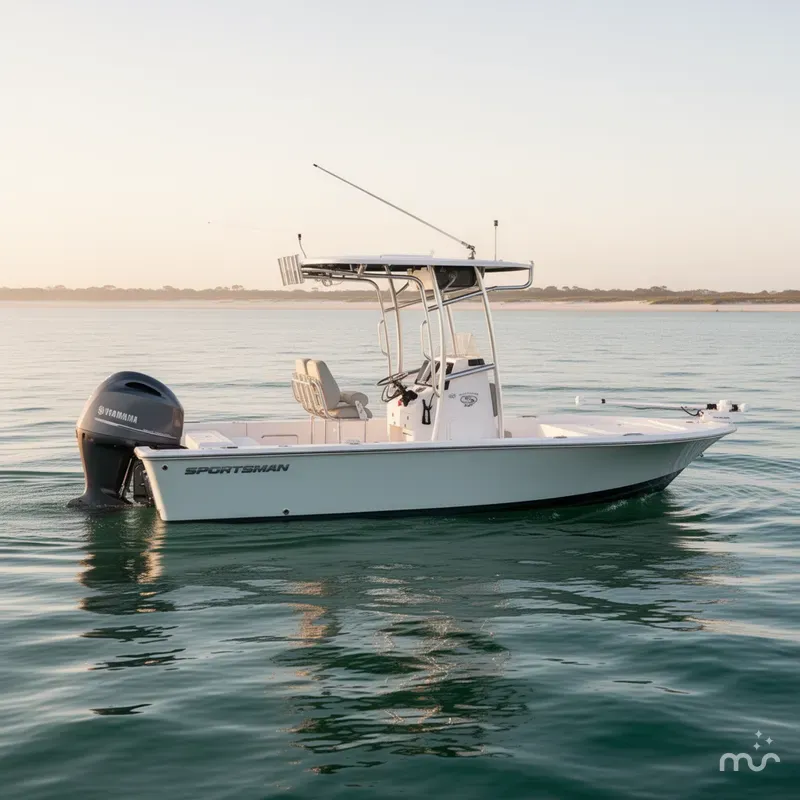 Slide: The Image of Sportsman Masters 227 Bay Boat 2021 - 2