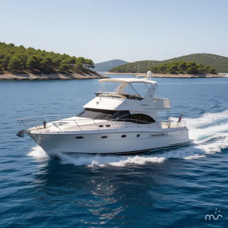 Slide: The Image of Carver Yachts 444 Cockpit Motor Yacht 2004 - 2