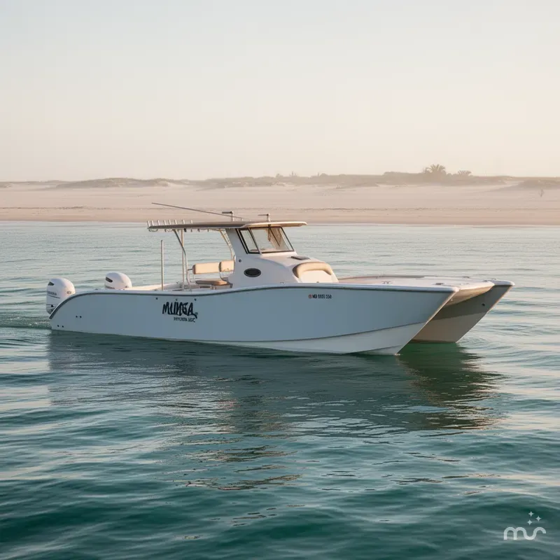 Slide: The Image of Mamba 350 Hydrofoil Assisted Catamaran "Same hull as Insetta 35 IFC" 2009 - 3
