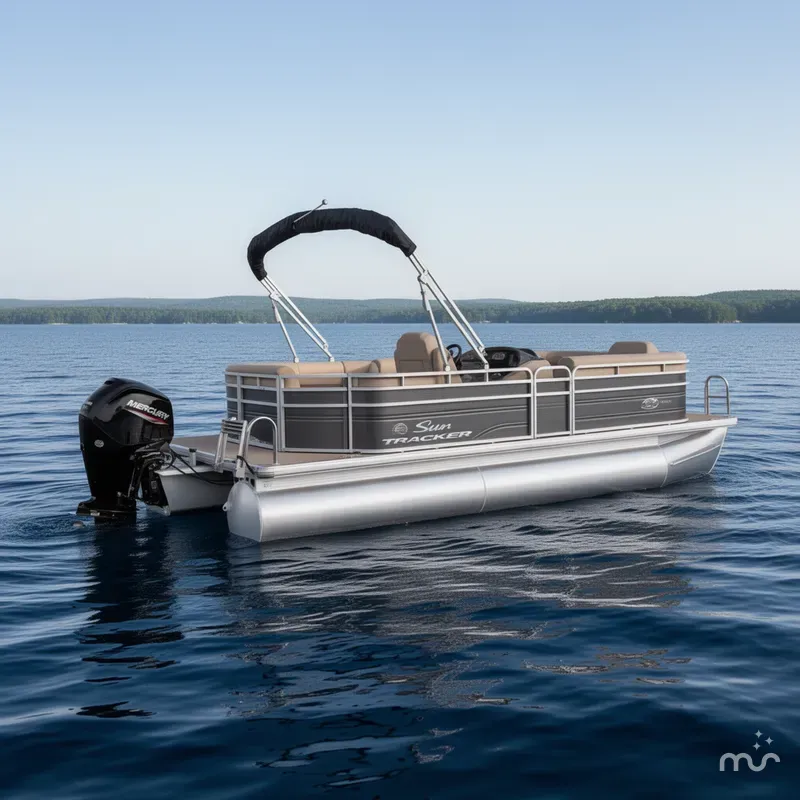Slide: The Image of Sun Tracker Party Barge 20 DLX 2024 - 0