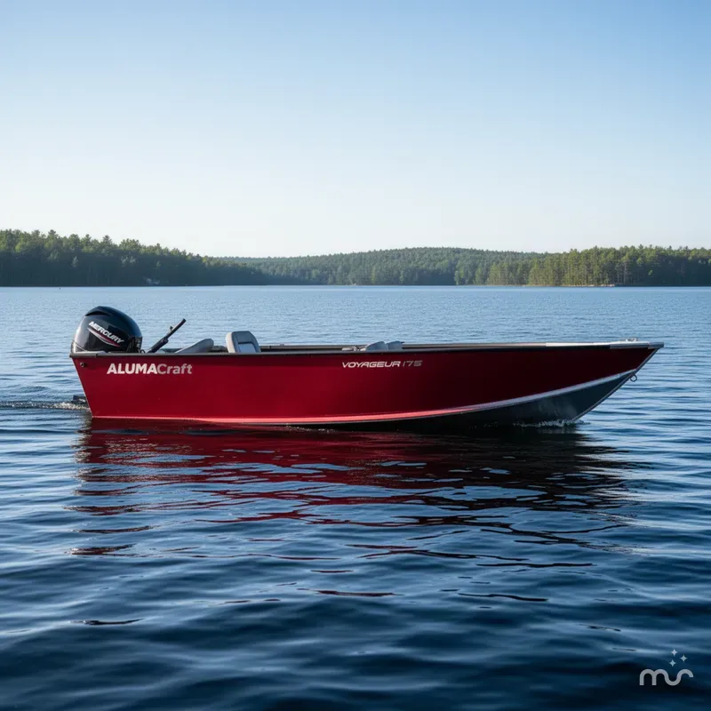 Slide: The Image of Alumacraft Voyageur 175 Tiller 2026 - 2