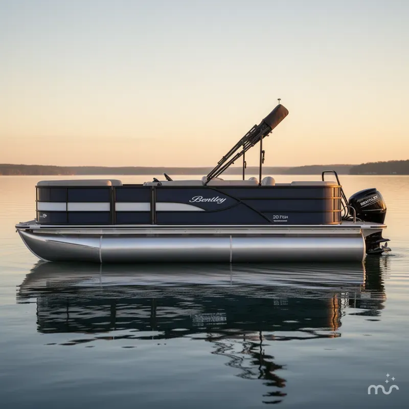 Slide: The Image of Bentley Pontoons Fish 200 Fish-N-Cruise / DF90ATLW5 2026 - 1