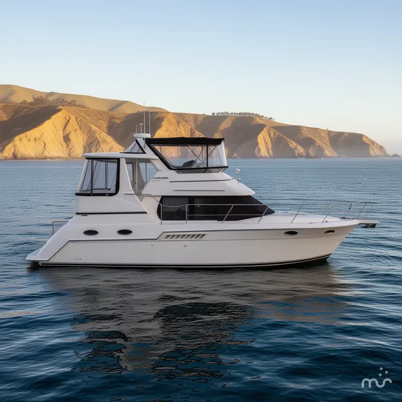 Slide: The Image of Carver 356 Aft Cabin Motor Yacht 2000 - 4