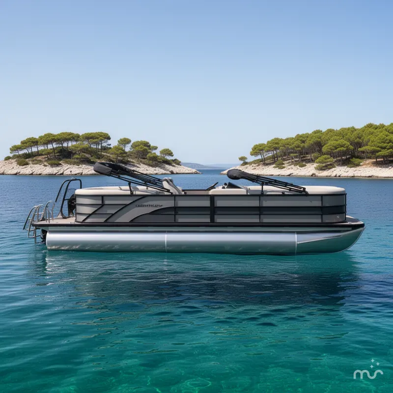 Slide: The Image of Bentley Pontoons Legacy 243 Navigator 2025 - 2