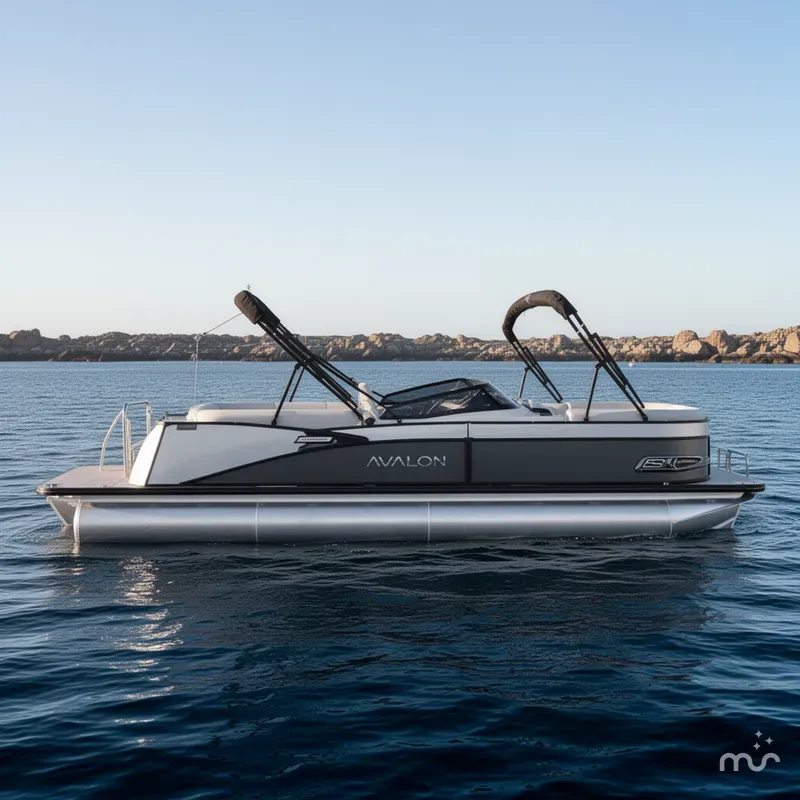 Slide: The Image of Avalon 25' Catalina platinum Elite Windshield w/ 250HP Mercury! 2026 - 2