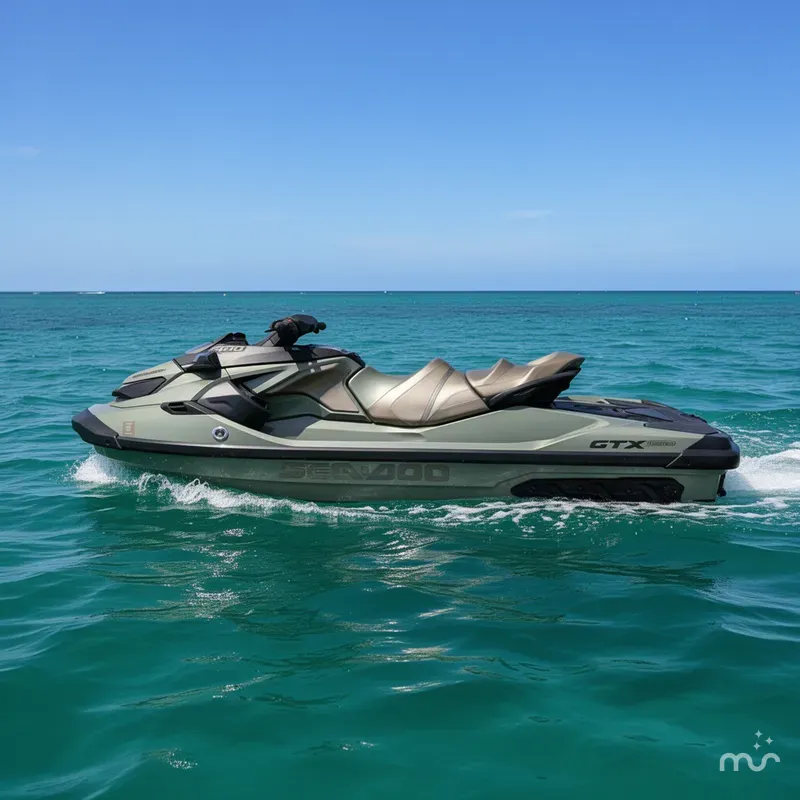 Slide: The Image of Sea-Doo GTX Limited 300 Premium Metallic Sage 2022 - 2