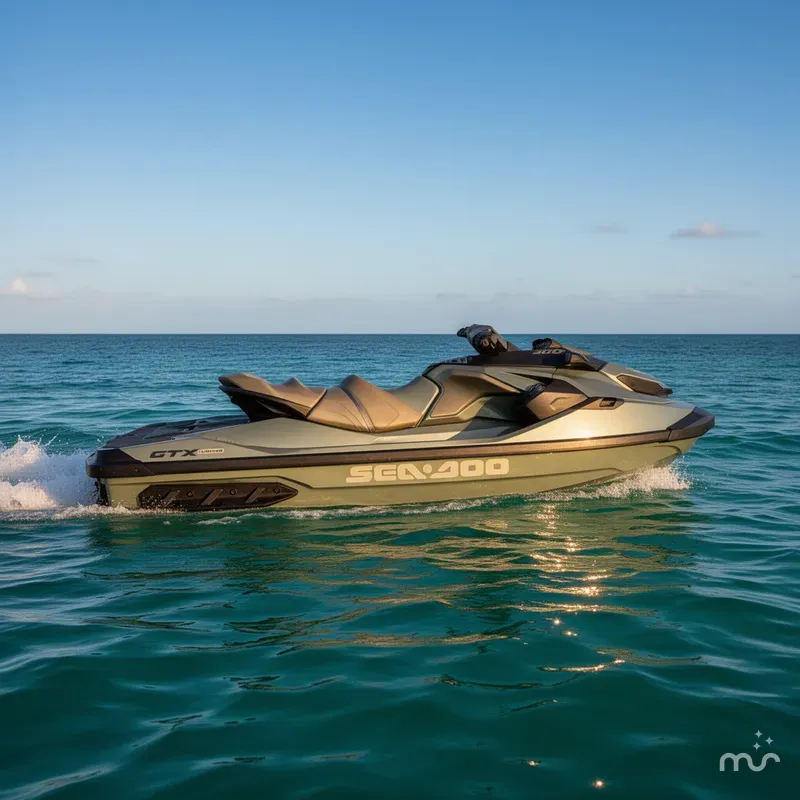Slide: The Image of Sea-Doo GTX Limited 300 Premium Metallic Sage 2022 - 4
