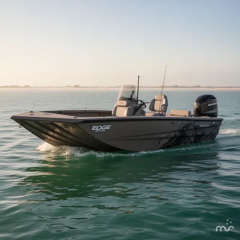 Slide: The Image of Edge Boats 553 SPORTSMAN BLACK OPS 2026 - 1