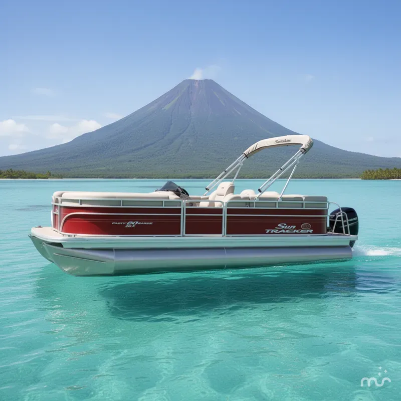 Slide: The Image of Sun Tracker Party Barge 20 DLX 2026 - 2