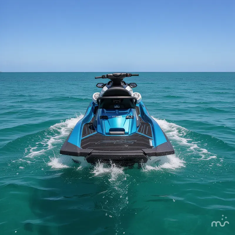 Slide: The Image of Yamaha FX CRUISER HO W/AUDIO-LAGOON BLUE/WHITE 2026 - 3
