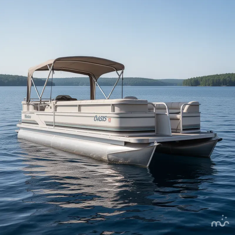 Slide: The Image of Manitou OASIS PONTOON BOAT W/ 115HP YAMAHA OUTBOARD MOTOR 2003 - 1