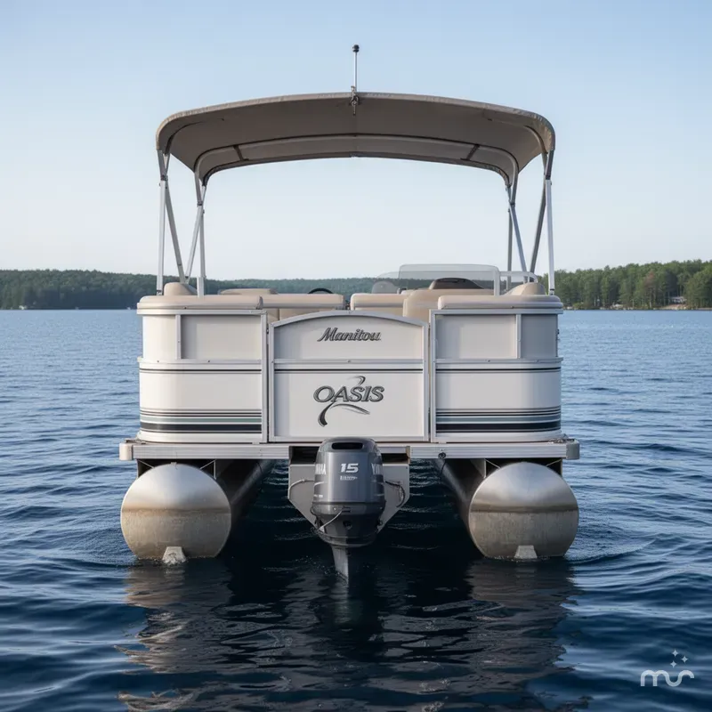 Slide: The Image of Manitou OASIS PONTOON BOAT W/ 115HP YAMAHA OUTBOARD MOTOR 2003 - 2