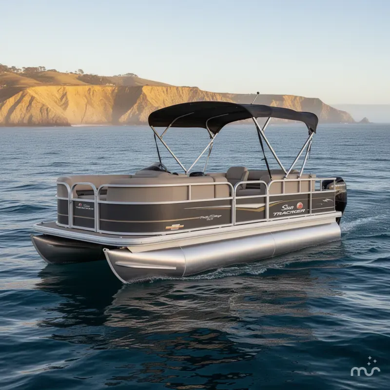 Slide: The Image of Sun Tracker Party Barge 18 DLX 2023 - 0