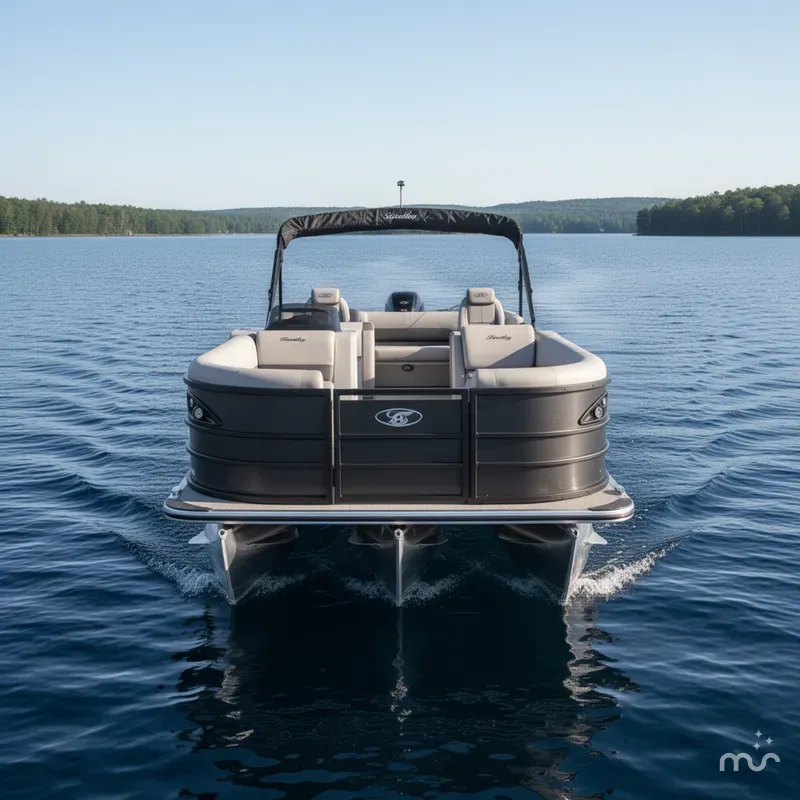 Slide: The Image of Bentley Pontoons Legacy 223 Swingback Tritoon & Honda 4-Stroke EFI 2026 - 1