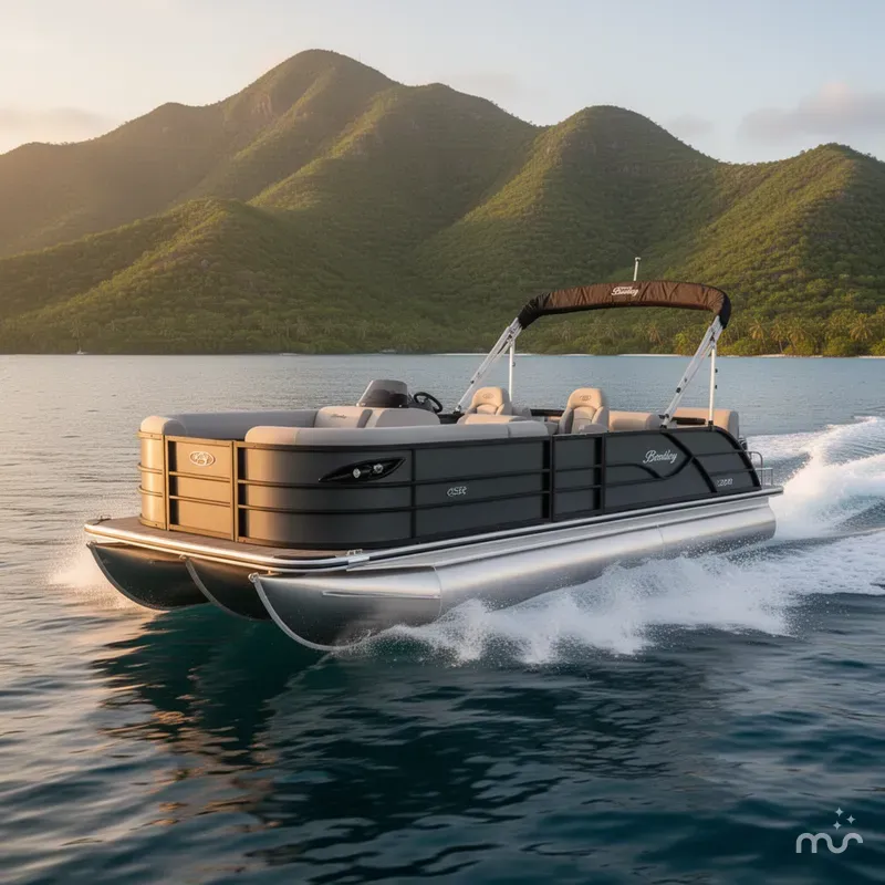 Slide: The Image of Bentley Pontoons Legacy 220 QSB Swingback & 4-Stroke EFI 2026 - 0