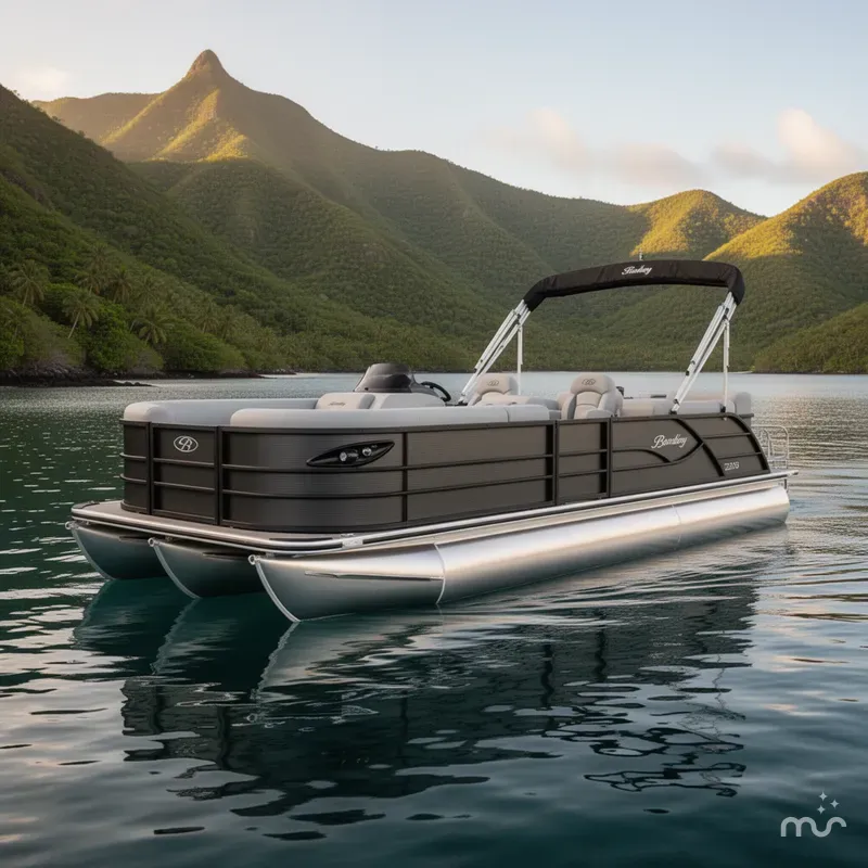 Slide: The Image of Bentley Pontoons Legacy 220 QSB Swingback & 4-Stroke EFI 2026 - 2
