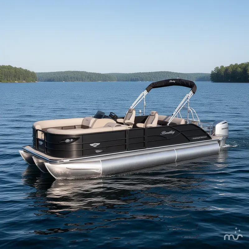 Slide: The Image of Bentley Pontoons Legacy 220 Swingback & Honda 4-Stroke EFI 2026 - 0