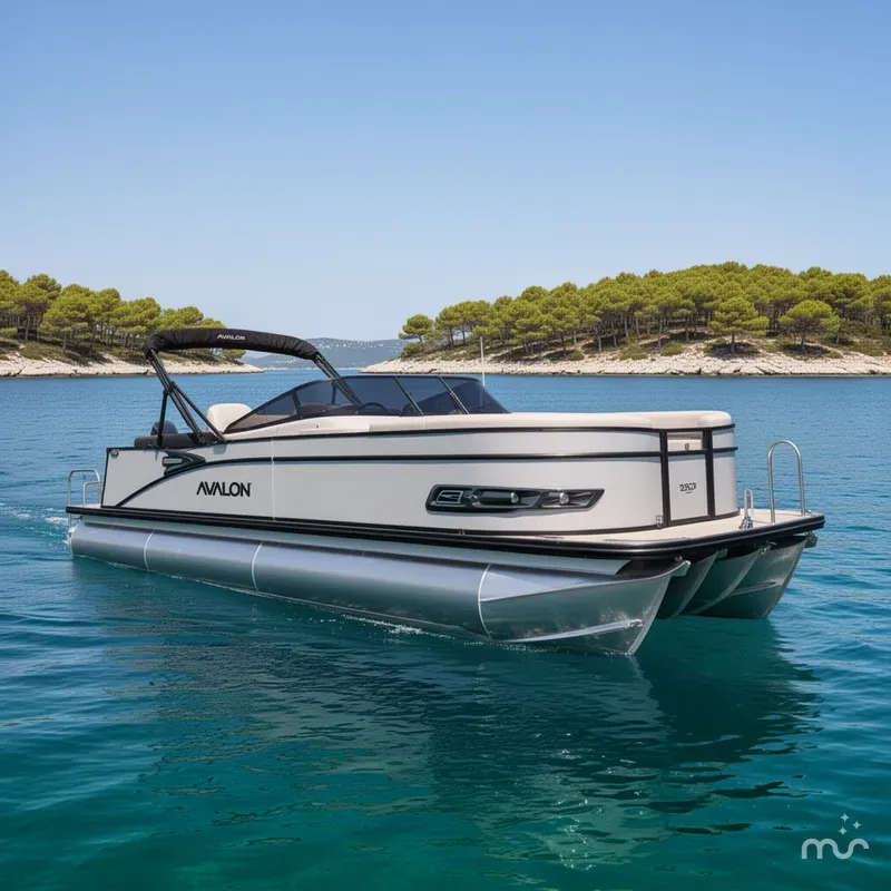 Slide: The Image of Avalon 25' Catalina Platinum Windshield w/ 250HP Mercury! 2026 - 0