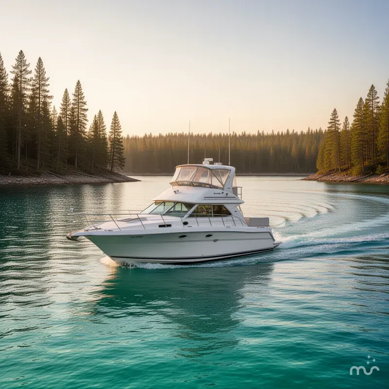 Slide: The Image of Sea Ray 330 Express Cruiser 1996 - 2
