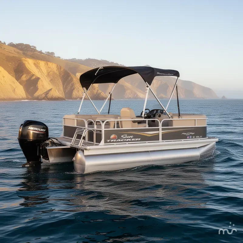 Slide: The Image of Sun Tracker Party Barge 16 DLX 2025 - 0