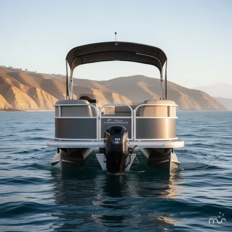 Slide: The Image of Sun Tracker Party Barge 16 DLX 2025 - 2
