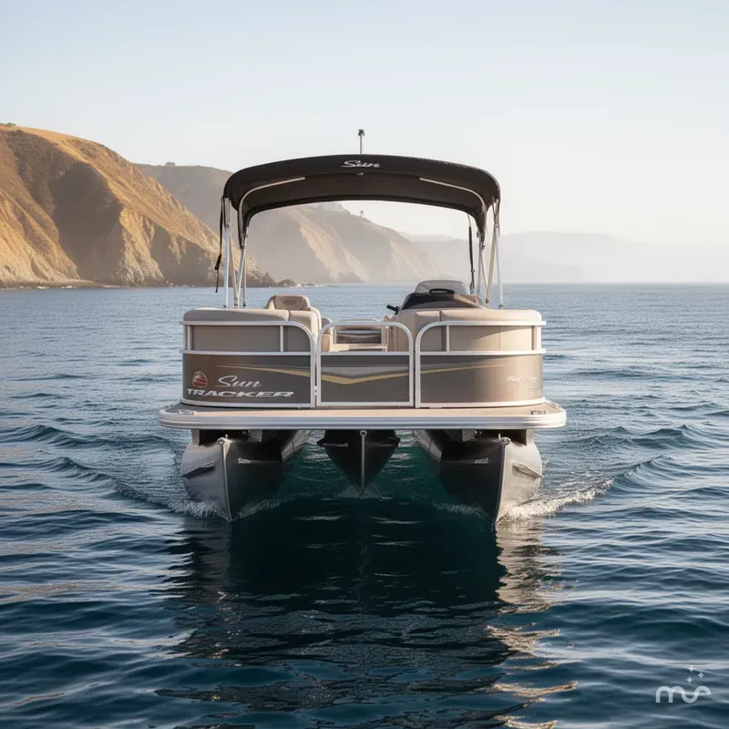 Slide: The Image of Sun Tracker Party Barge 16 DLX 2025 - 3