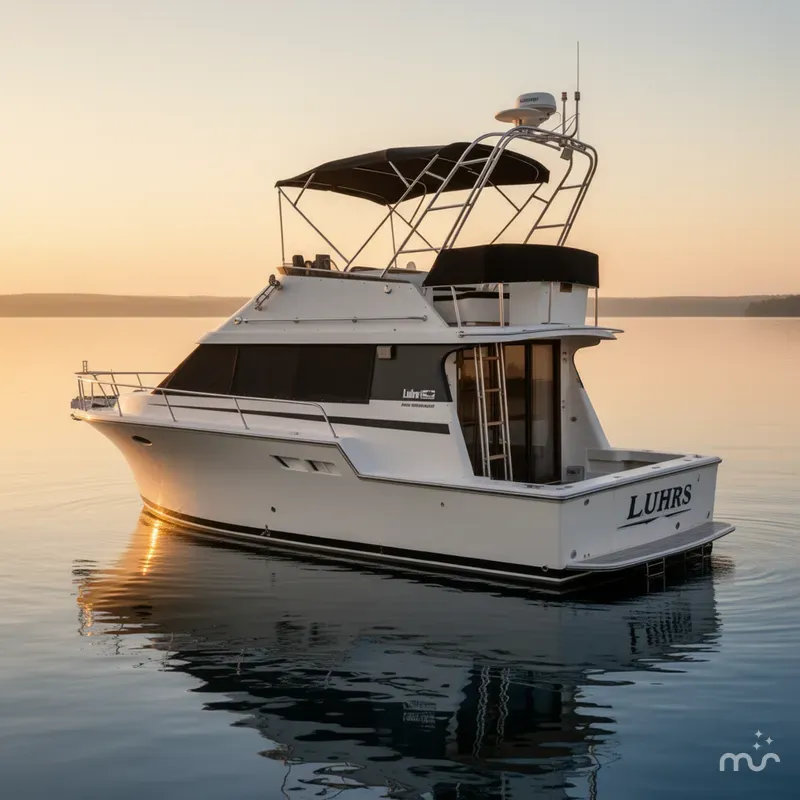 Slide: The Image of Luhrs 3400 Motor Yacht 1990 - 1
