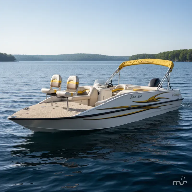 Slide: The Image of Lowe Suncruiser Tahiti 224 Deck Boat 2007 - 0