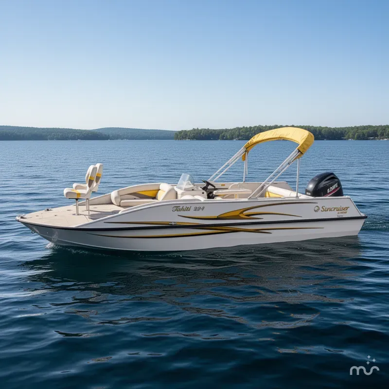 Slide: The Image of Lowe Suncruiser Tahiti 224 Deck Boat 2007 - 1