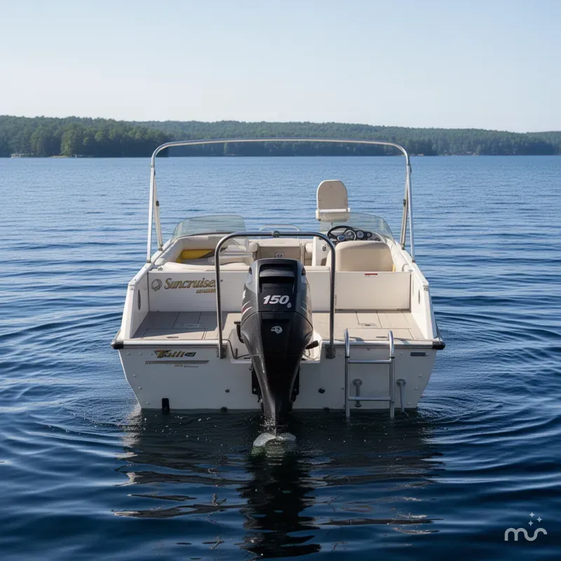 Slide: The Image of Lowe Suncruiser Tahiti 224 Deck Boat 2007 - 2