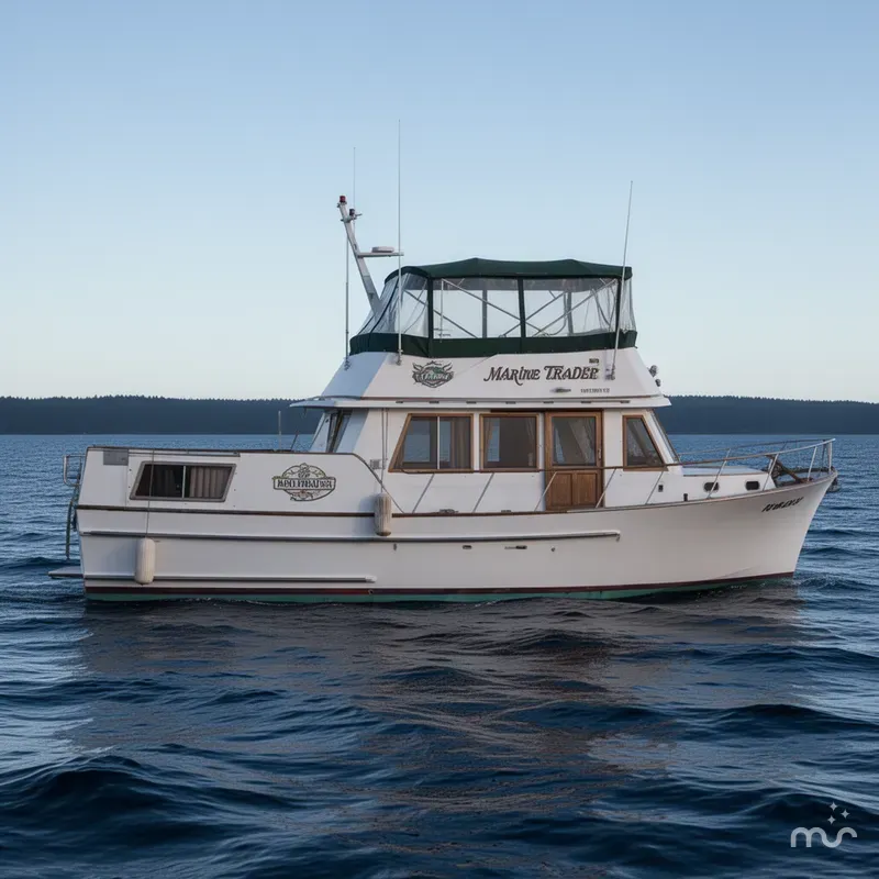 Slide: The Image of Marine Trader 35 sundeck double cabin 1985 - 0