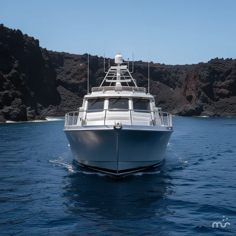 Slide: The Image of Custom Aluminum Pilothouse J Simpson 1989 - 1