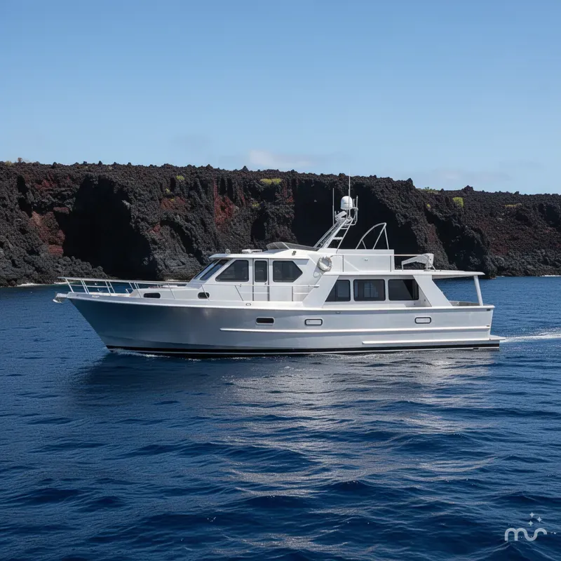 Slide: The Image of Custom Aluminum Pilothouse J Simpson 1989 - 2