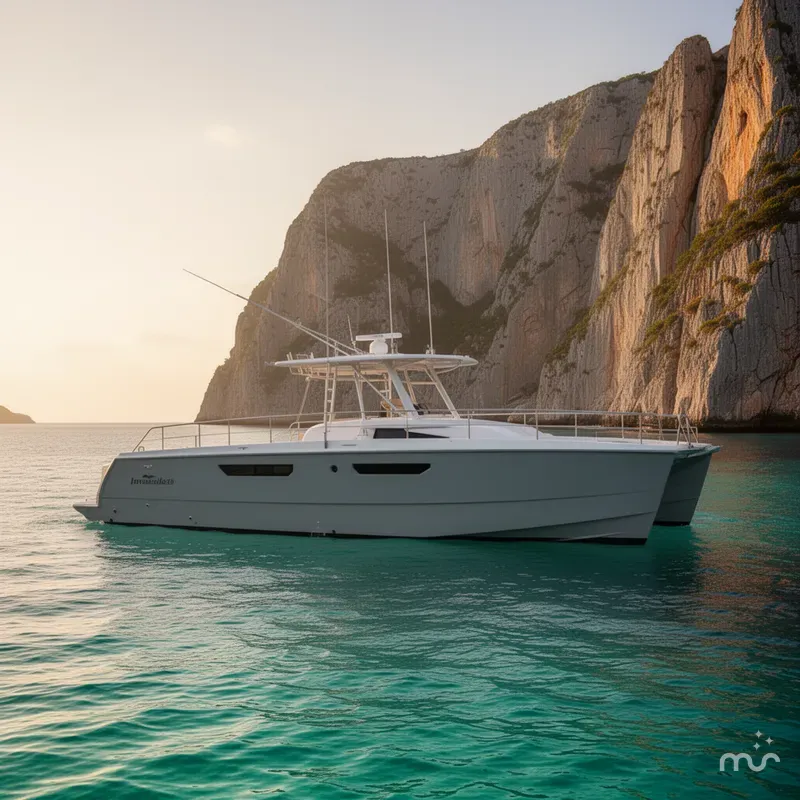 Slide: The Image of Invincible 40 Catamaran 2022 - 2