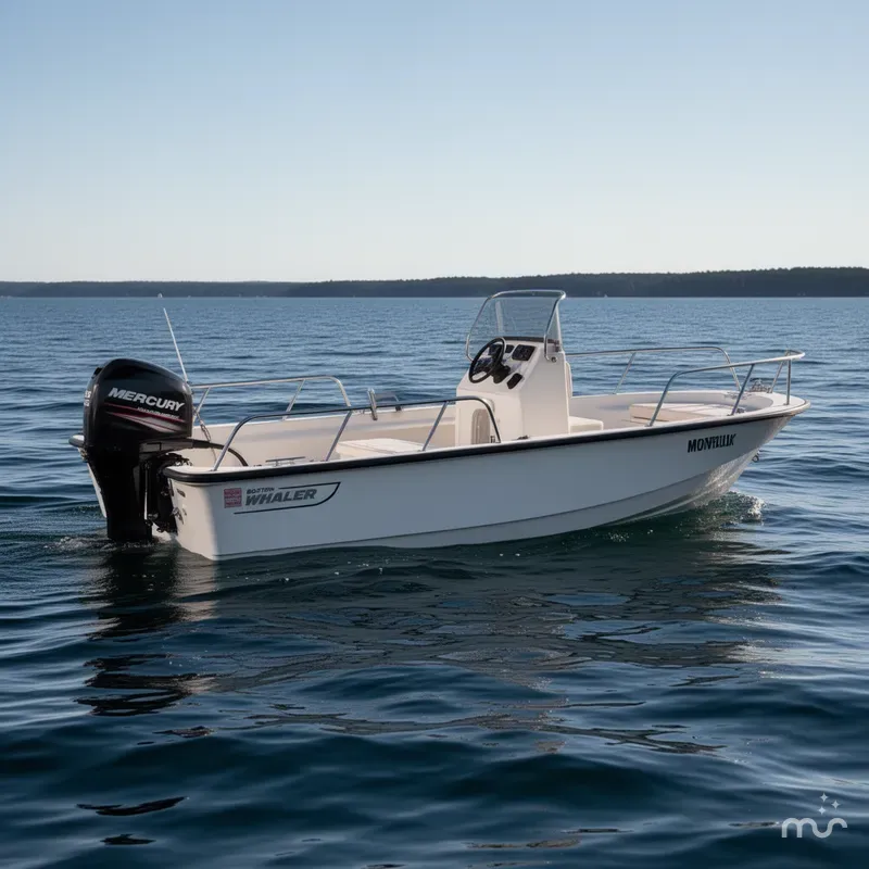 Slide: The Image of Boston Whaler 150 Montauk 2018 - 0