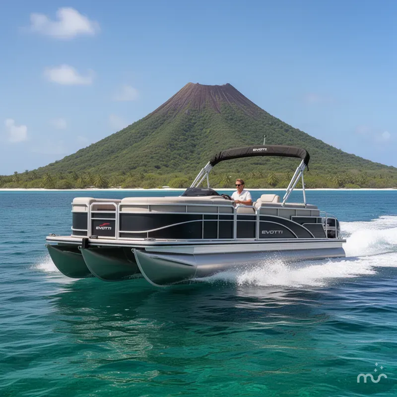 Slide: The Image of Introductory Evotti 725 QL Pontoon 2026 - 1