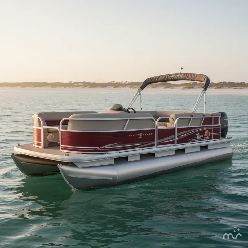 Slide: The Image of Sun Tracker Party Barge 20 DLX 2013 - 0