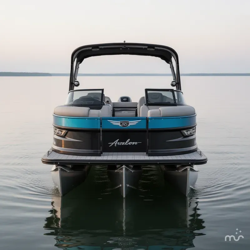 Slide: The Image of Avalon 2585 Excalibur Windshield Elite, Tri Toon, High Performance, Mercury 350SCi motor 2021 - 3
