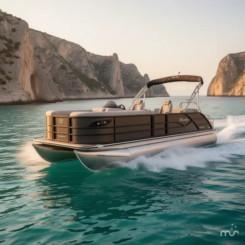Slide: The Image of Bentley Pontoons Legacy 220 Swingback & Honda 4-Stroke EFI 2026 - 1