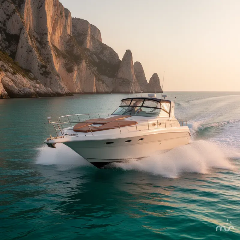 Slide: The Image of Sea Ray 400 Express Cruiser 1997 - 4